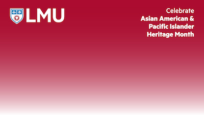 Red zoom background for Asian American Pacific Islander Heritage Month