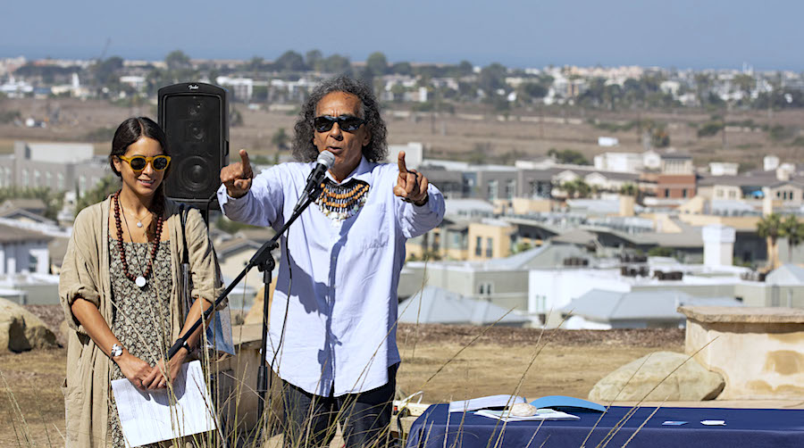 Robert Dorame, tribal chair of the Gabrielino-Tongva Indians of California